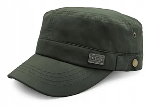 PATROLÓWKA Męska Czapka z Daszkiem Bawełniana ZIELONA KHAKI Pako Jeans - Czapki i chusty sportowe męskie - miniaturka - grafika 1