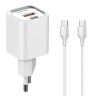 Ładowarki do telefonów - Ładowarka USB 30W PD QC3.0 kabel USB-C USB-C - miniaturka - grafika 1