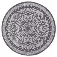 Dywany zewnętrzne - Szary dywan odpowiedni na zewnątrz Ragami Round, ø 120 cm - miniaturka - grafika 1