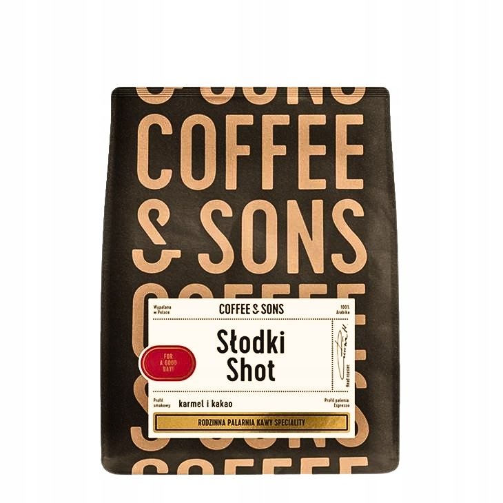 Kawa ziarnista Arabica Coffee and Sons Słodki Shot 1000g