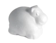 Lalki dla dziewczynek - INNSPIRO Hipopotam porex 10,5x14,5 cm. Zwierzęta, Biały - miniaturka - grafika 1