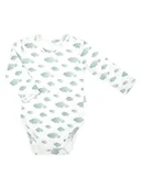 Body dla niemowląt - Chłopięce Body bawełniane długi rękaw Chmurka biały, Nicol,r.80 - miniaturka - grafika 1