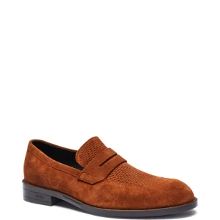 BOSS BLACK Skórzane loafersy Tayil - Półbuty męskie - miniaturka - grafika 1