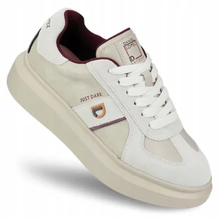 Buty sportowe damskie Daniel Lopez skórzane SNEAKERSY beżowe SS2D4003 36 - Półbuty damskie - miniaturka - grafika 1