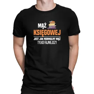 Mąż księgowej jest jak normalny mąż - męska koszulka na prezent dla męża - Koszulki męskie - miniaturka - grafika 1