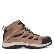 Buty trekkingowe męskie - Trekkingi Columbia Crestwood Mid Waterproof 2100641 Brązowy - miniaturka - grafika 1