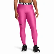Spodnie sportowe damskie - Damskie legginsy Under Armour HG Authentics Legging Rozmiar: L / Kolor: różowy/czarny - miniaturka - grafika 1