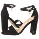 Sandały damskie - Sandały Czarne B8898-H20-000-000-F89 (CI727-a) Carinii - miniaturka - grafika 1