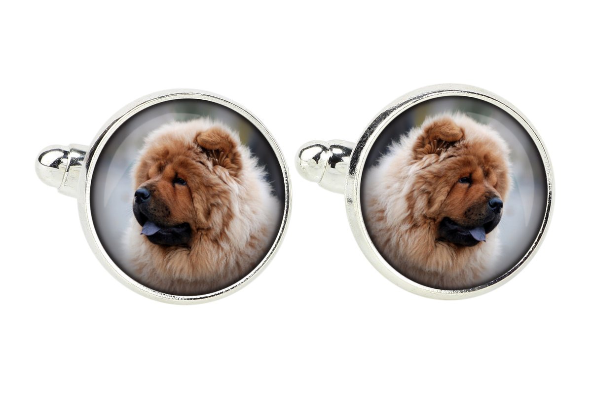 Chow Chow - spinki do mankietów, ozdoba koszuli, zawieszka do koszuli marki Art-Dog
