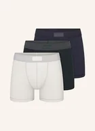 Majtki damskie - Skims Bokserki Skims Cotton, 3 Szt. schwarz - miniaturka - grafika 1