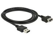 Kable USB - Delock Kabel USB USB A USB A M/Ż 2m 83665 - miniaturka - grafika 1
