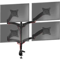 Uchwyty do monitorów - Duronic DM554 Uchwyt czterech monitorów 4 ekrany  |VESA 75 lub VESA 100 | wieszak | ramię do monitorów | aluminium | maks 5 kg |  4 monitory | stoja.. - miniaturka - grafika 1