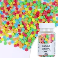 Dodatki do ciast w proszku - Posypka cukrowa KONFETTI KOLOROWE MIX Sweet Decor, 30 g - miniaturka - grafika 1