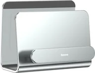 Uchwyty samochodowe do telefonów - Podstawka Baseus Metal Wall Mount Holder metal uchwyt ścienny podstawka na smartfona silver SUBG-0S uniwersalny - miniaturka - grafika 1
