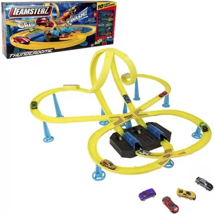 Teamsterz Thunderdome tor wyścigowy + 10 autek - Tory, garaże, parkingi - miniaturka - grafika 1