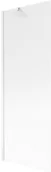 Parawany nawannowe - Mexen Next parawan nawannowy 1-skrzydłowy 70 x 150 cm, prążki, biały - 895-070-000-00-09-20 - miniaturka - grafika 1