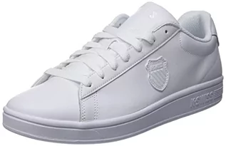 Koszulki i topy damskie - K-Swiss Sneakersy damskie Court Shield Low Top, Biała biała tarcza, 44.5 EU - grafika 1