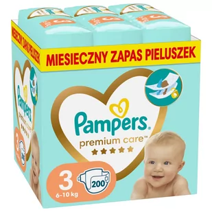 Pampers Pieluszki Premium Care 3, 6-10 kg, 200 szt. - Pieluchy - miniaturka - grafika 1
