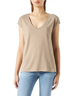 PIECES Damska koszulka PCKAMALA Tee NOOS BC T-Shirt, Silver Mink, M - Koszulki i topy damskie - miniaturka - grafika 1