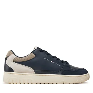 Sneakersy Tommy Hilfiger Th Basket Core FM0FM05058 Granatowy - Sneakersy męskie - miniaturka - grafika 1