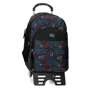 Roll Road Next Level Plecak Czarny 32x42 cms Poliester 0,67L, czarny, mochila Saco, worek na plecak - Plecaki worki - miniaturka - grafika 1