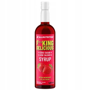 Allnutrition Fitking Delicious Syrop Zero 420 Ml Truskawkowy Zero Kalorii - Syropy i koncentraty owocowe - miniaturka - grafika 1