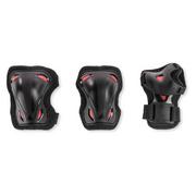 Ochraniacze - Rollerblade Skate Gear Junior 3 Pack Black/Red XS 8050459637588 - miniaturka - grafika 1