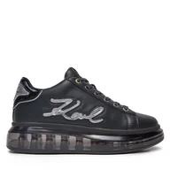 Sneakersy damskie - Sneakersy KARL LAGERFELD KL62610H Czarny - miniaturka - grafika 1