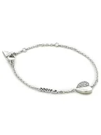 Bransoletki - Guess Bransoletka Lovely Guess JUBB03 036JW Srebrne rodowanie - miniaturka - grafika 1