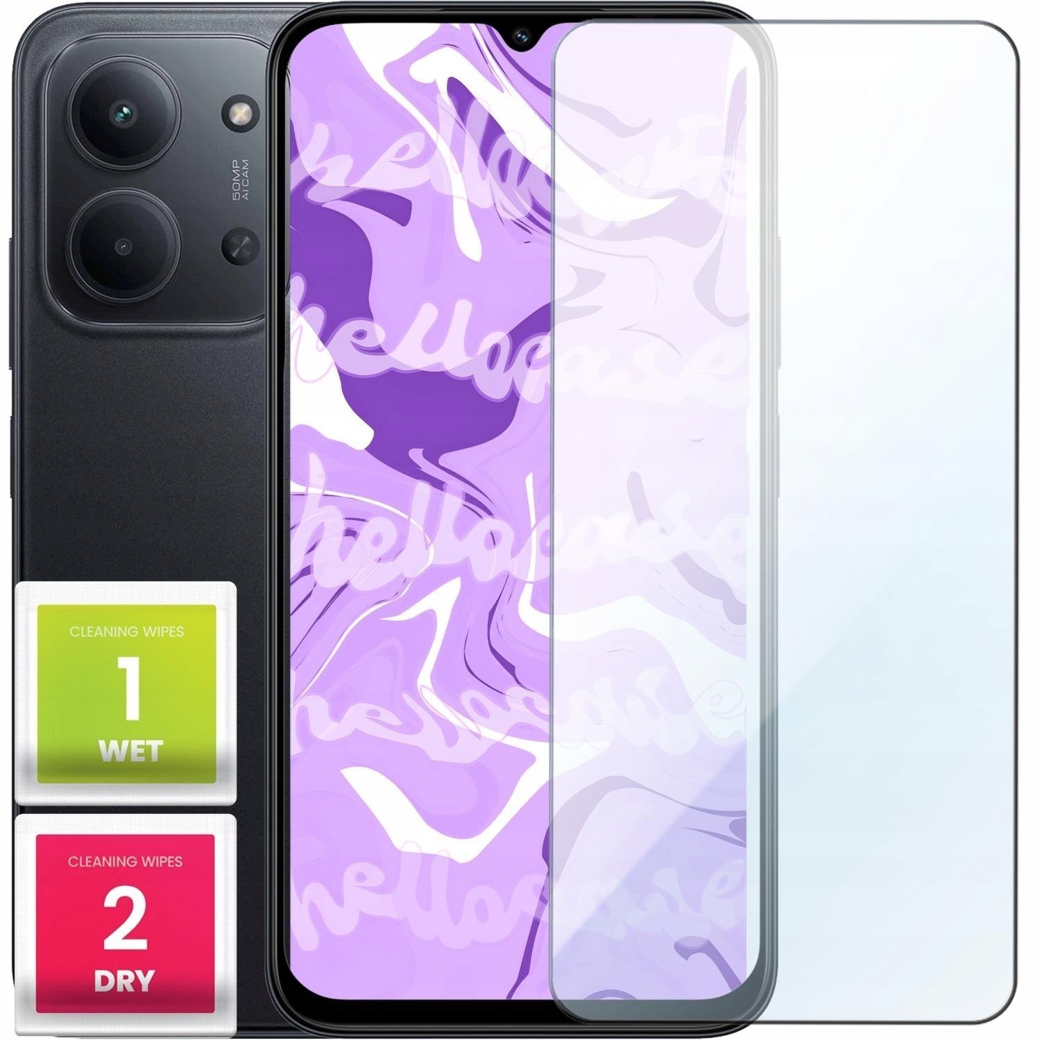 Szkło Hartowane Do Xiaomi Redmi 15C 4G / 5G Płaskie, 2.5D, Szybka, 9H