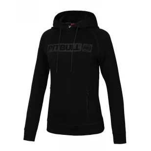 Bluza damska z kapturem Pit Bull 300 Interlock Georgia '24 - Czarna XS (32) - Odzież taktyczna i umundurowanie - miniaturka - grafika 1
