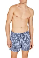 Kąpielówki męskie - Emporio Armani Swimwear Męskie bokserki kąpielowe Emporio Armani Graphic Patterns, niebieskie, granatowe, 50 sztuk, Dolfin/Blue Navy - miniaturka - grafika 1
