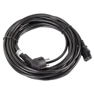 Kable komputerowe i do monitorów - LANBERG LANBERG Kabel zasilający CEE 7/7 IEC 320 C13 VDE 10M czarny (CA-C13C-11CC-0100-BK) - miniaturka - grafika 1