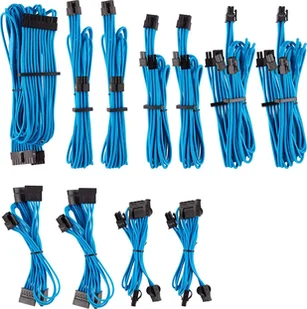 Corsair Zestaw kabli, Niebieski CP-8920225 CP-8920225 - Kable komputerowe i do monitorów - miniaturka - grafika 1