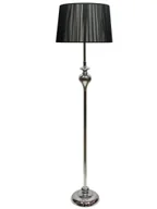 Lampy stojące - Czarna lampa stojąca z dekoracyjną stalową podstawą - 3X V165 Asko - miniaturka - grafika 1