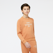 Bluzy męskie - Bluza dziecięca New Balance YT31508SEI  pomarańczowa - miniaturka - grafika 1