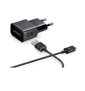 Samsung Ładowarka do telefonów Samsung ETA-U90EBE z kablem MicroUSB, oryginalna, czarna, 2A - Ładowarki do telefonów - miniaturka - grafika 1
