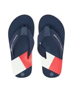 Buty dla chłopców - Tommy Hilfiger Japonki T3X8-33908-0058 M Granatowy - miniaturka - grafika 1
