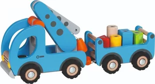 Drewniane auto dla dzieci Żuraw Goki - Samochody i pojazdy dla dzieci - miniaturka - grafika 1