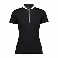 Koszulki i topy damskie - CMP CMP Damski T-shirt ze streczu czarny XS 30C7336 - miniaturka - grafika 1