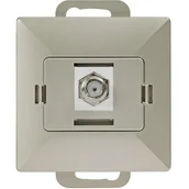 Gniazdka elektryczne - Abex Perła satyna - gniazdo antenowe typu F - miniaturka - grafika 1