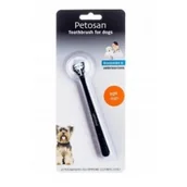 Suplementy i witaminy dla psów - Petosan toy szczoteczka z podwójną główką do mycia zębów - miniaturka - grafika 1