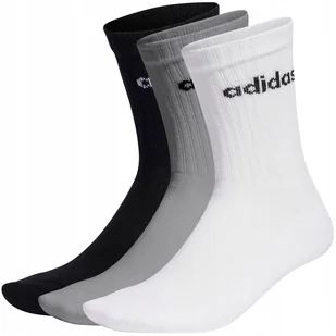 Skarpety adidas Linear Crew Cushioned 3P IC1302 40-42 - Skarpetki męskie - miniaturka - grafika 1