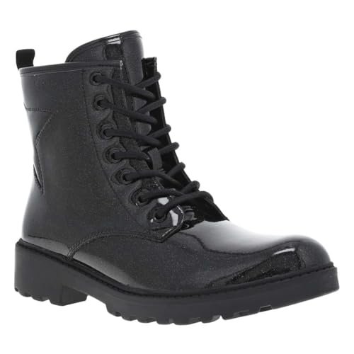 Geox Dziewczęce botki J Casey G, Czarny, 2 UK