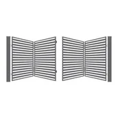 Ogrodzenia - Brava Brama łamana z automatem 400 x 150 cm - miniaturka - grafika 1