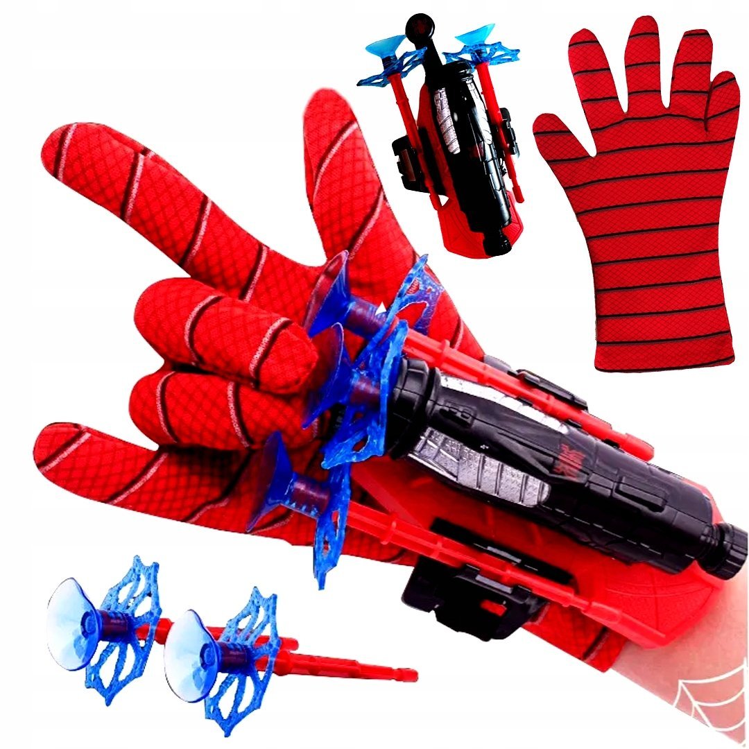 Spiderman Rękawica Wyrzutnia Strzałki Strzela Sieć