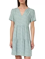 Sukienki - ONLY Onlzally Life S/S Thea Dress Noos Ptm sukienka damska, Chinois Green/Aop:white Leafs, XS - miniaturka - grafika 1