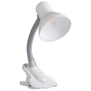 KANLUX 7154 SUZI HR-60-W Lampka biurkowa biała E27 - Lampy stojące - miniaturka - grafika 1