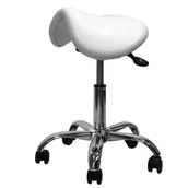 Krzesła i taborety kosmetyczne - TF SIODŁO Taboret fryzjerskie Rodzaj obicia: Skaj Basic, Rodzaj podstawy: 39 - miniaturka - grafika 1