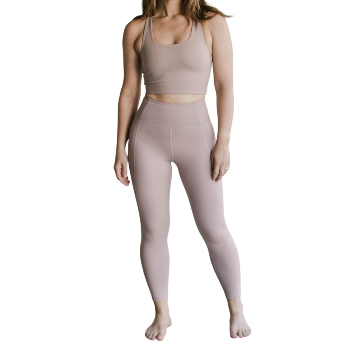 Legginsy damskie Girlfriend Collective Compressive z wysokim stanem sportowe-S